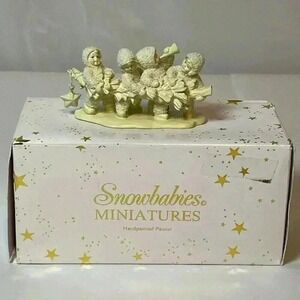 Dept 56 Snowbabies Miniatures Hi Ho Hi Ho To Frolic Lane We Go #76711 With Box